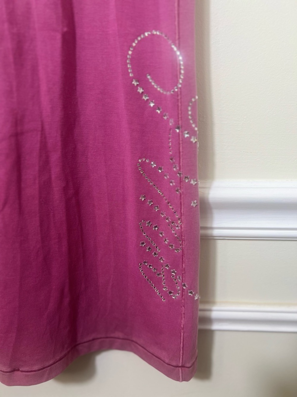 VS PINK ALL DAY COTTON FOLDOVER FLARE RHINESTONE BLING LEGGINGS - Picture 6 of 10
